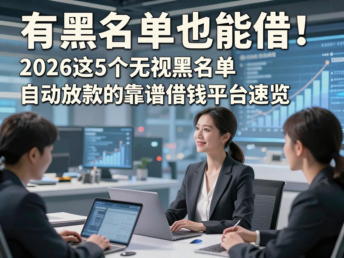 有黑名单也能借!2026这5个无视黑名单自动放款的靠谱借钱平台速览