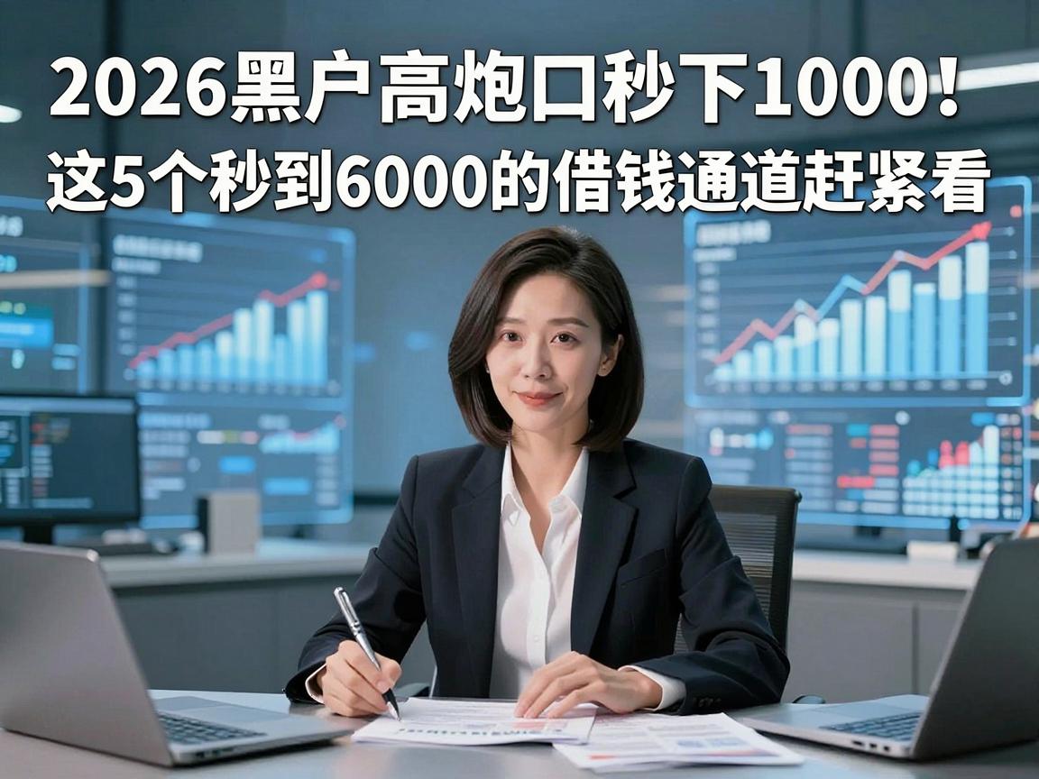 2026黑户高炮口子秒下1000!这5个秒到6000的借钱通道赶紧看