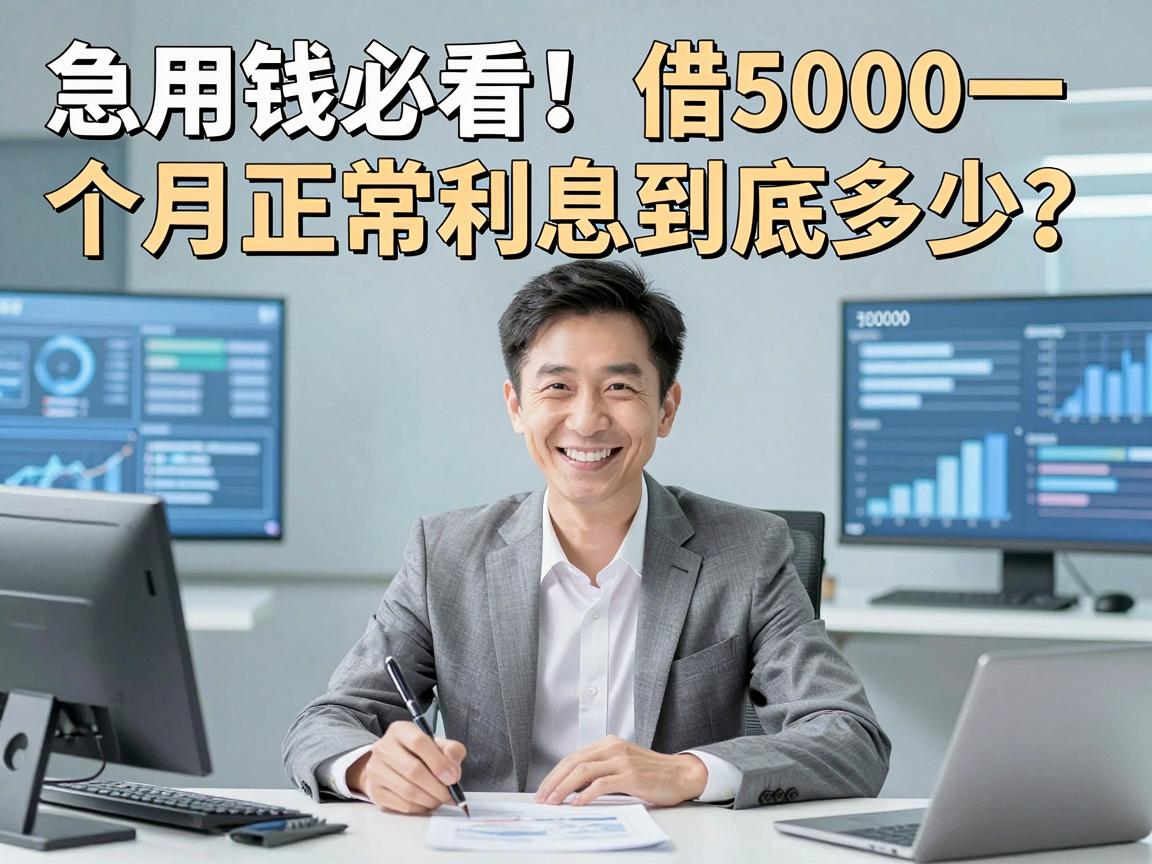 急用钱必看!借5000一个月正常利息到底多少?这5个平台借50000利息也正常