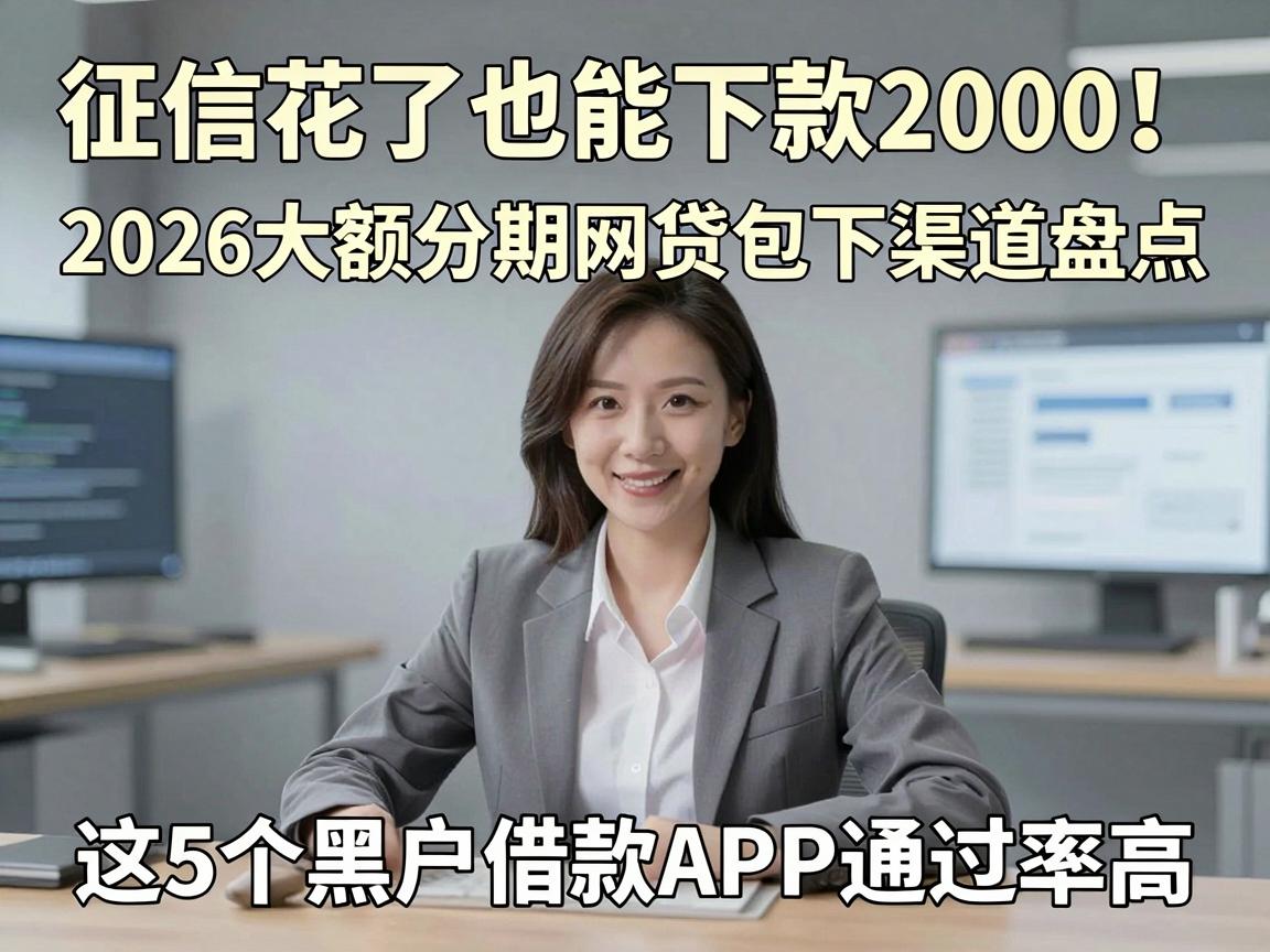 征信花了也能下款2000!2026大额分期网贷包下渠道盘点,这5个黑户借款APP通过率高