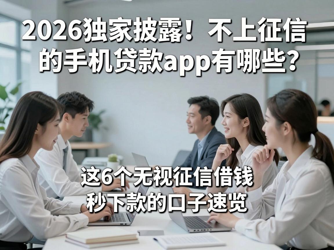 2026独家披露!不上征信的手机贷款app有哪些?这6个无视征信借钱秒下款的口子速览