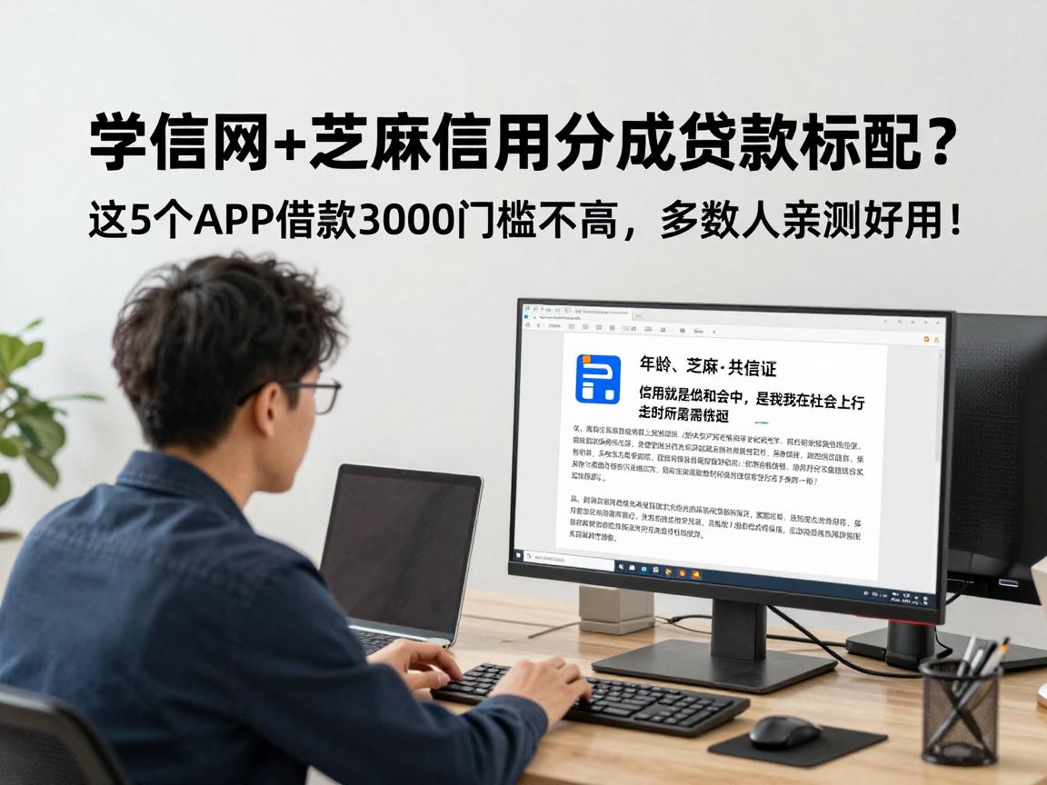 学信网+芝麻信用分成贷款标配?这5个APP借款3000门槛不高,多数人亲测好用!