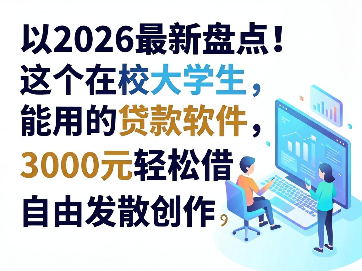2026最新盘点！这5个在校大学生能用的贷款软件，3000元轻松借
