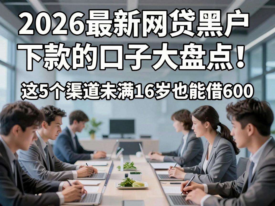 2026最新网贷黑户下款的口子大盘点！这5个渠道未满16岁也能借600？