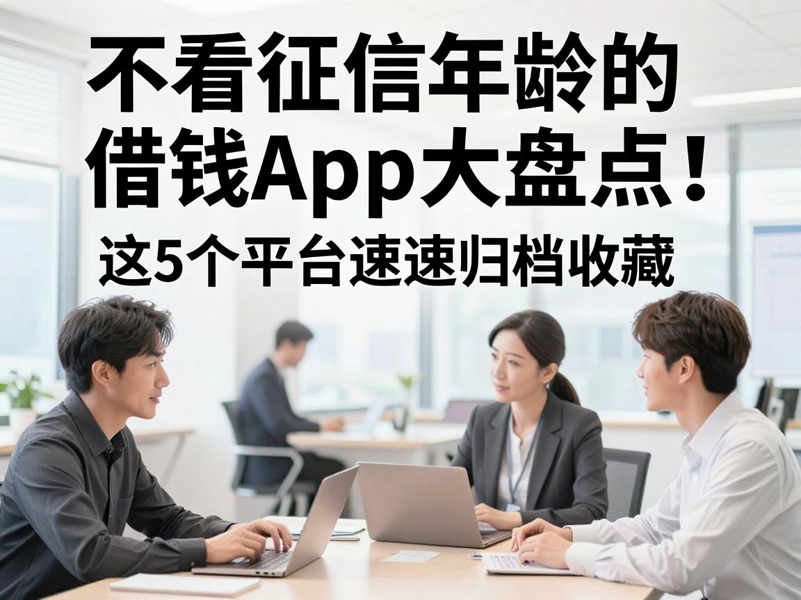 不看征信年龄的借钱App大盘点!这5个平台速速归档收藏