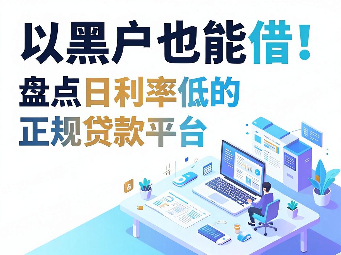 黑户也能借!盘点日利率低的正规贷款平台,这几家容易下款的口子值得收藏