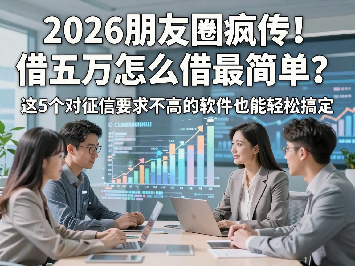 2026朋友圈疯传!借五万怎么借最简单?这5个对征信要求不高的软件也能轻松搞定