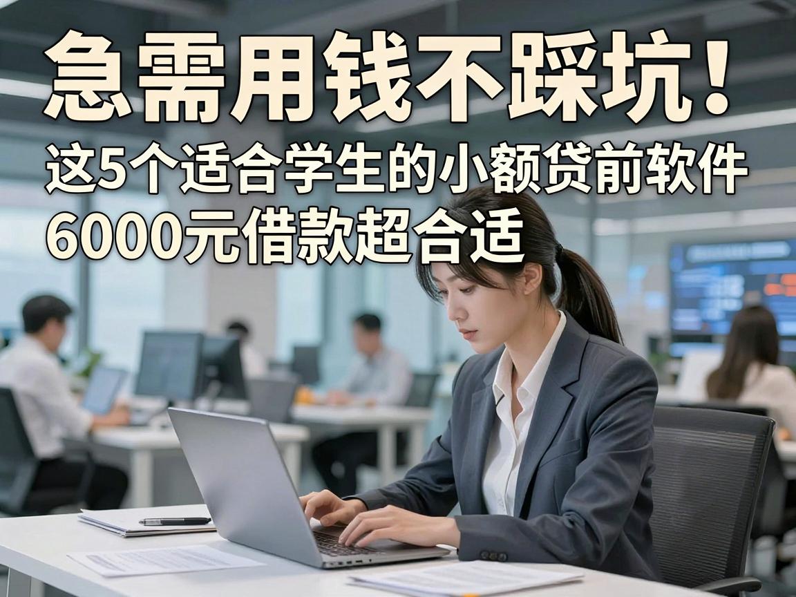 急需用钱不踩坑!这5个适合学生的小额贷款软件,6000元借款超合适