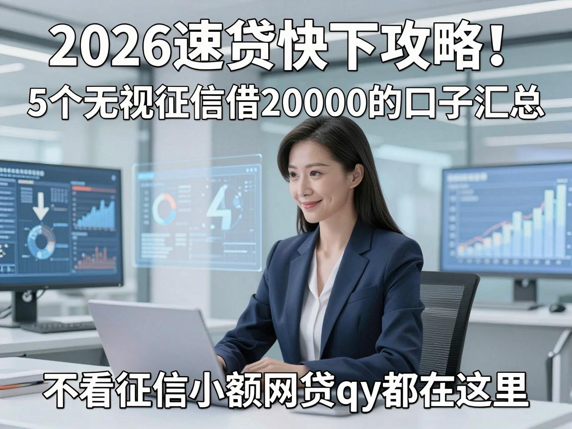 2026速贷快下攻略!5个无视征信借20000的口子汇总,不看征信小额网贷qy都在这里