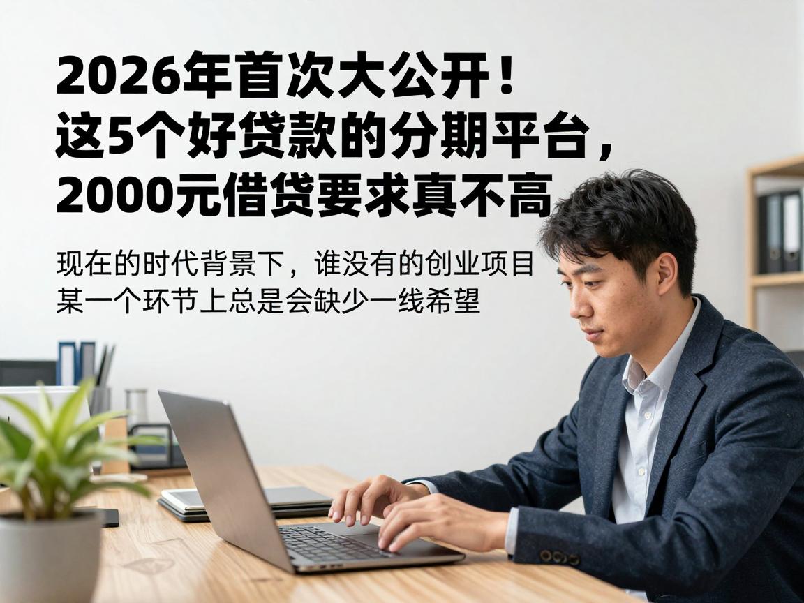 2026年首次大公开!这5个好贷款的分期平台,2000元借款要求真不高
