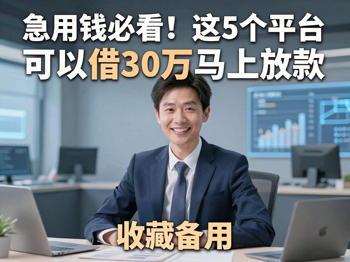 急用钱必看！这5个平台可以借30万马上放款，收藏备用！