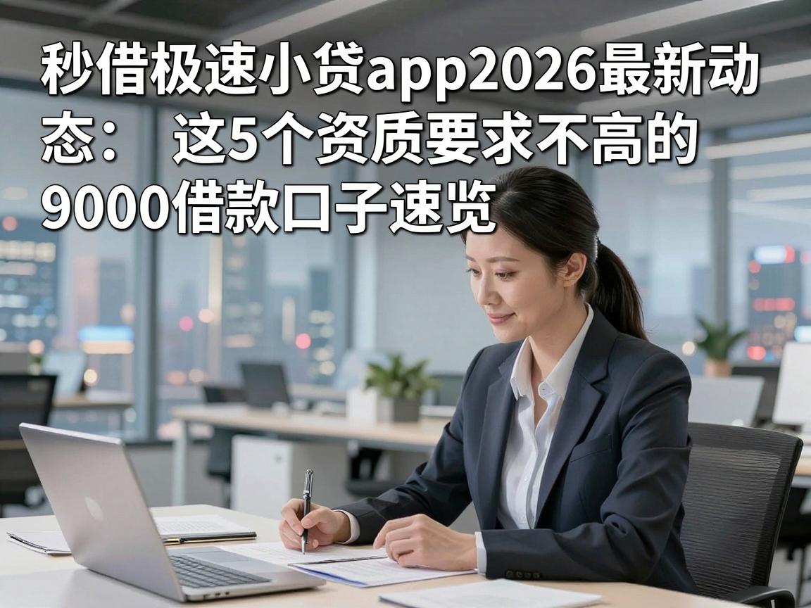 秒借极速小贷app2026最新动态：这5个资质要求不高的9000借款口子速览