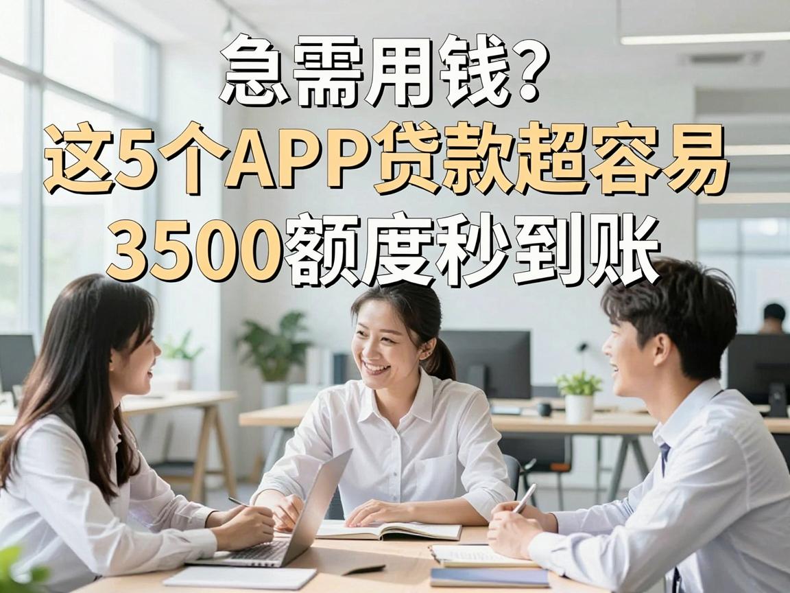 急需用钱？这5个APP贷款超容易，3500额度秒到账！