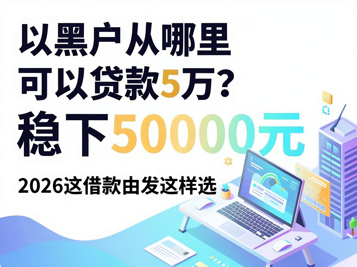 黑户从哪里可以贷款5万？2026这五个稳下50000元的借款平台原来要这样选