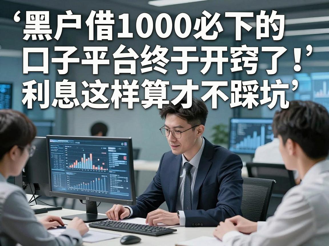 黑户借1000必下的口子平台终于开窍了!利息这样算才不踩坑