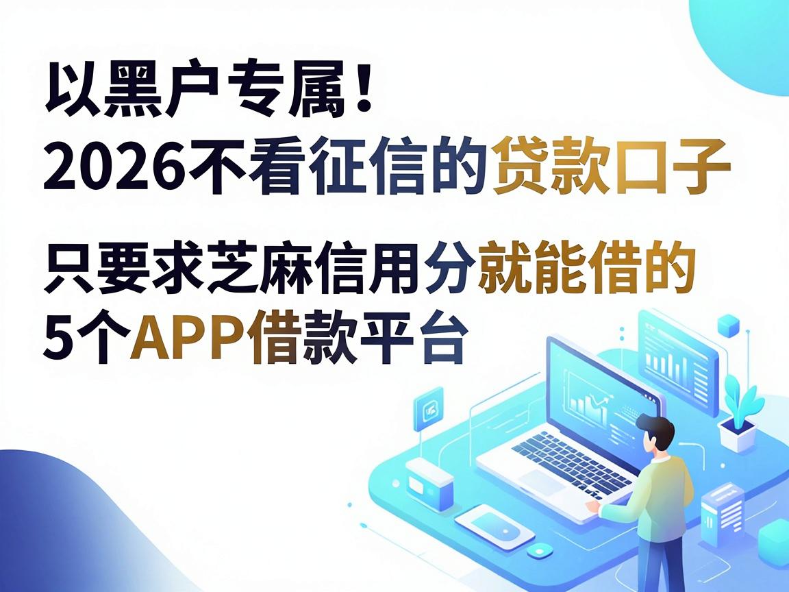 黑户专属!2026不看征信的贷款口子,只要求芝麻信用分就能借的5个APP借款平台