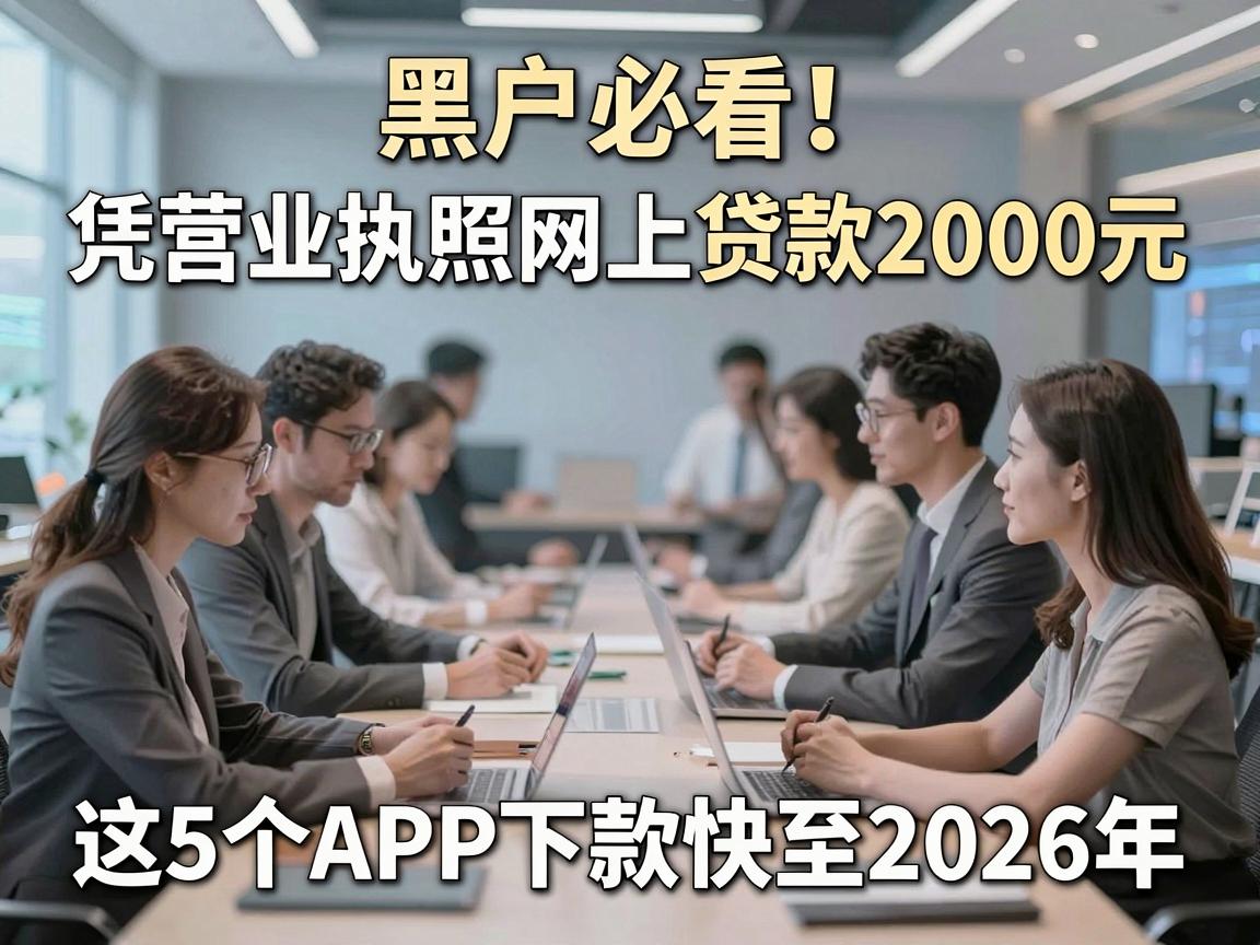 黑户必看!凭营业执照网上贷款2000元,这5个APP下款快至2026年