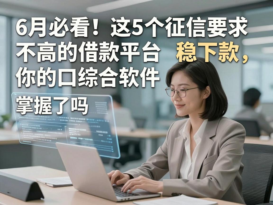 6月必看!这5个征信要求不高的借款平台稳下款,你的口综合软件掌握了吗