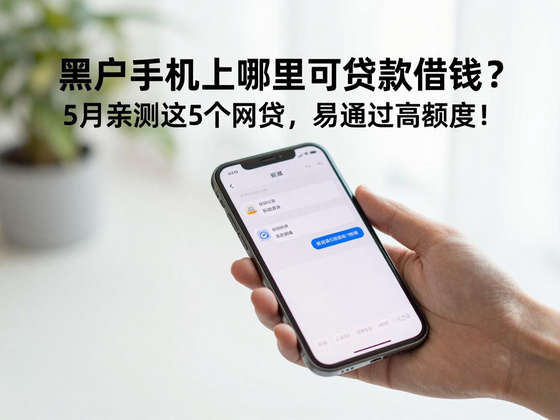 黑户手机上哪里可贷款借钱?5月亲测这5个网贷,易通过高额度!