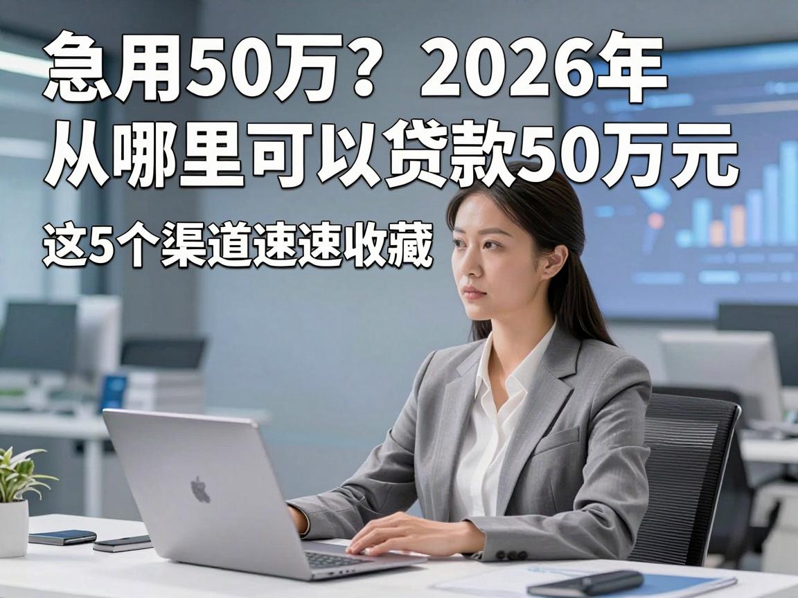 急用50万？2026年从哪里可以贷款50万元，这5个渠道速速收藏！