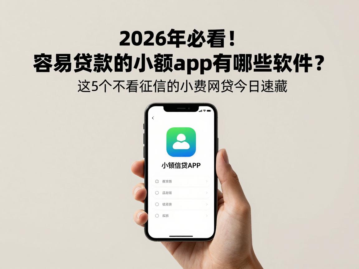 2026年必看!容易贷款的小额app有哪些软件?这5个不看征信的小额网贷今日速藏