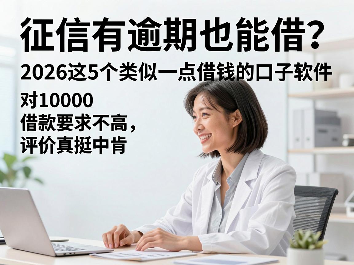 征信有逾期也能借？2026这5个类似一点借钱的口子软件，对10000借款要求不高，评价真挺中肯！
