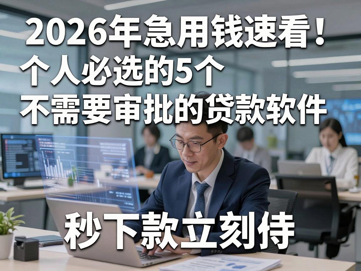 2026年急用钱速看!个人必选的5个不需要审批的贷款软件,秒下款立刻get!