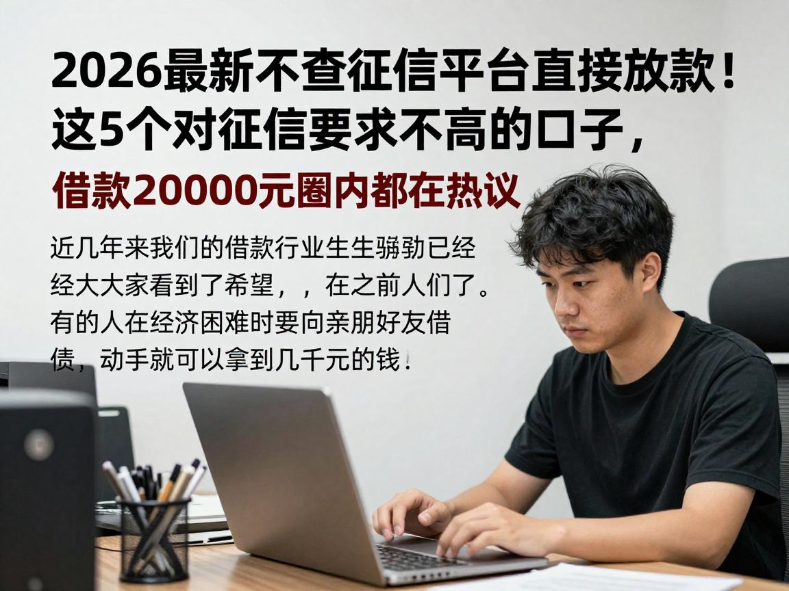 2026最新不查征信平台直接放款!这5个对征信要求不高的口子,借款20000元圈内都在热议