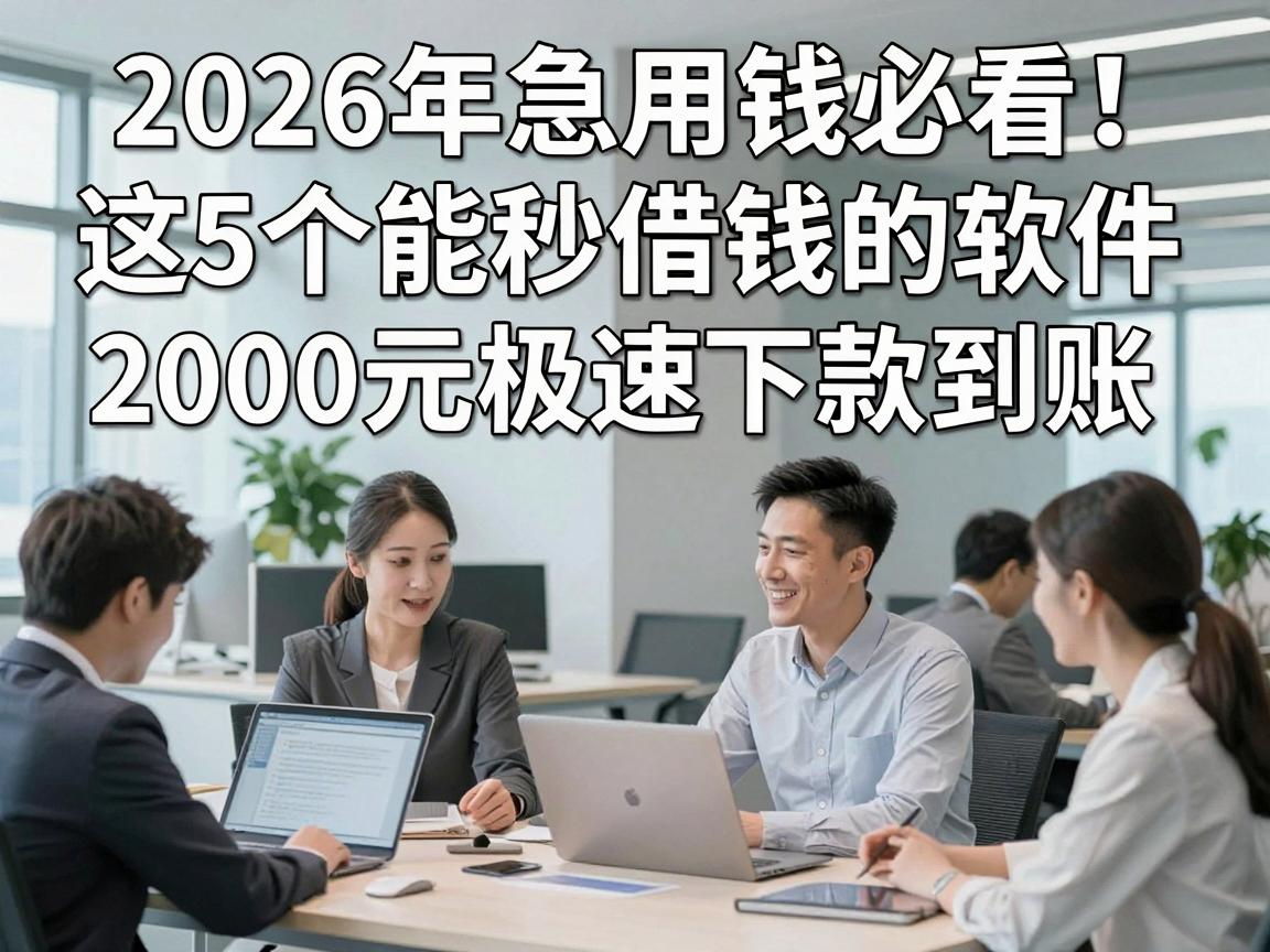2026年急用钱必看!这5个能秒借钱的软件,2000元极速下款到账