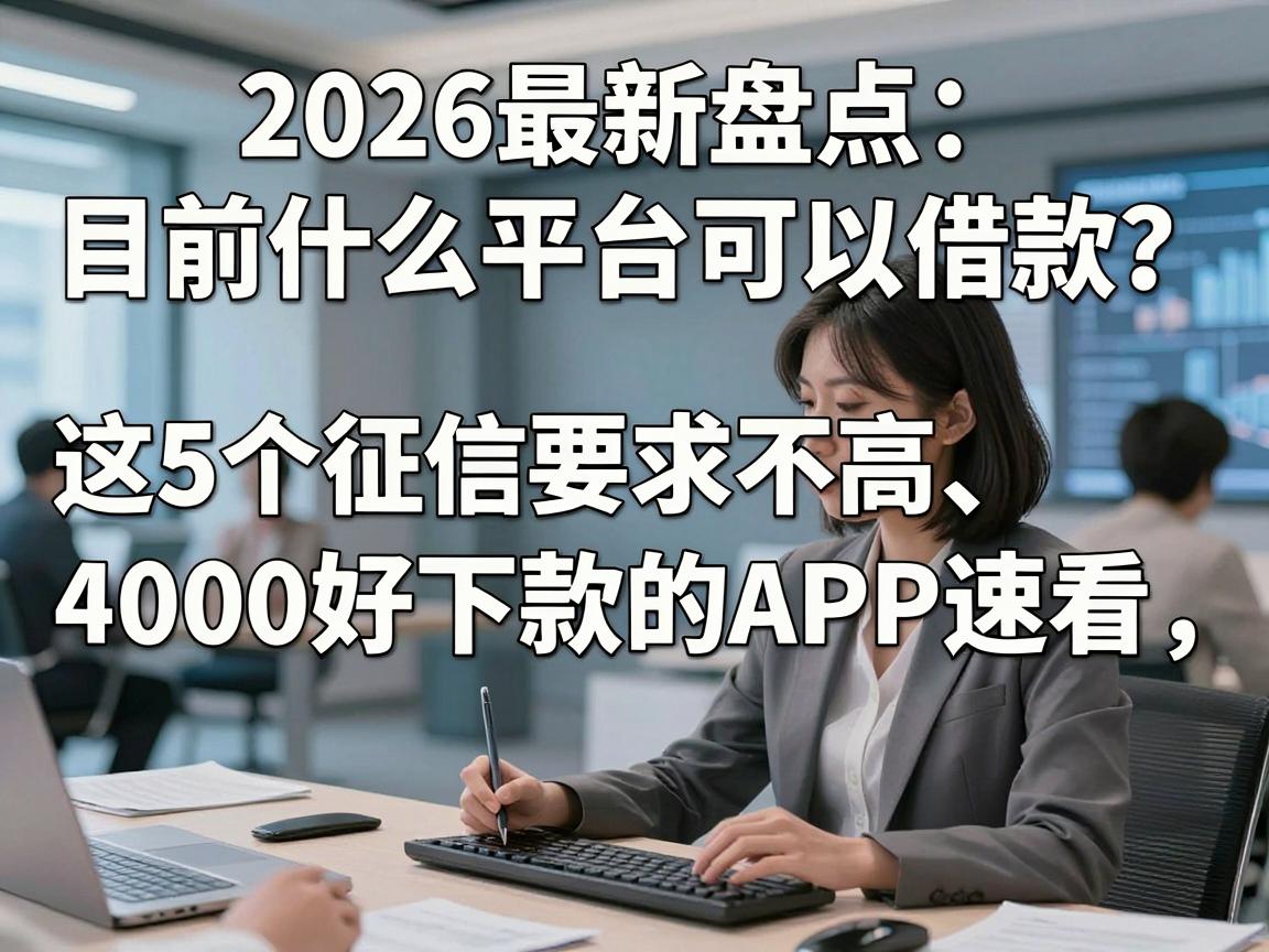 2026最新盘点:目前什么平台可以借款?这5个征信要求不高、4000好下款的APP速看