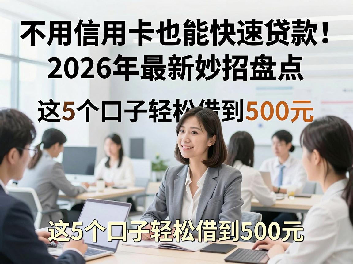 不用信用卡也能快速贷款!2026年最新妙招盘点,这5个口子轻松借到500元