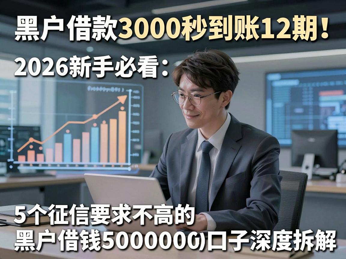 黑户借款3000秒到账12期!2026新手必看:5个征信要求不高的黑户借钱50000口子深度拆解