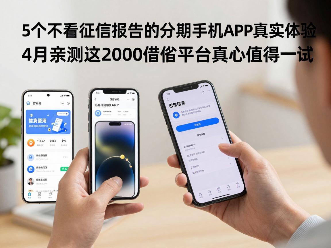 5个不看征信报告的分期手机APP真实体验,4月亲测这2000借款平台真心值得一试