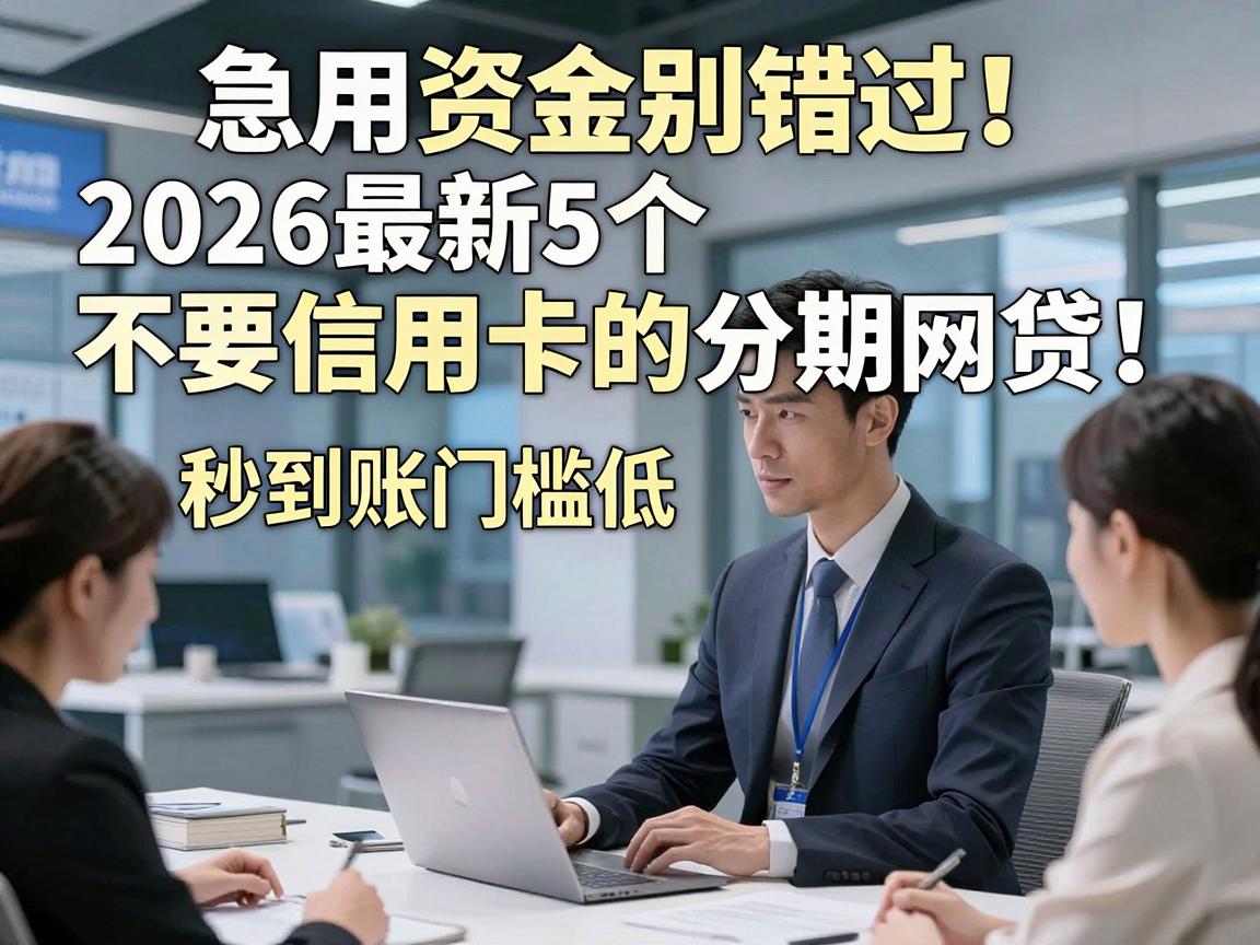 急用资金别错过!2026最新5个不要信用卡的分期网贷,秒到账门槛低