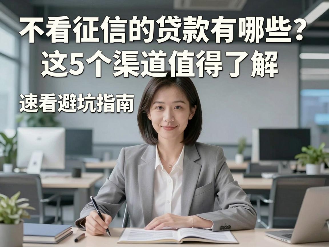 不看征信的贷款有哪些?这5个渠道值得了解,速看避坑指南!