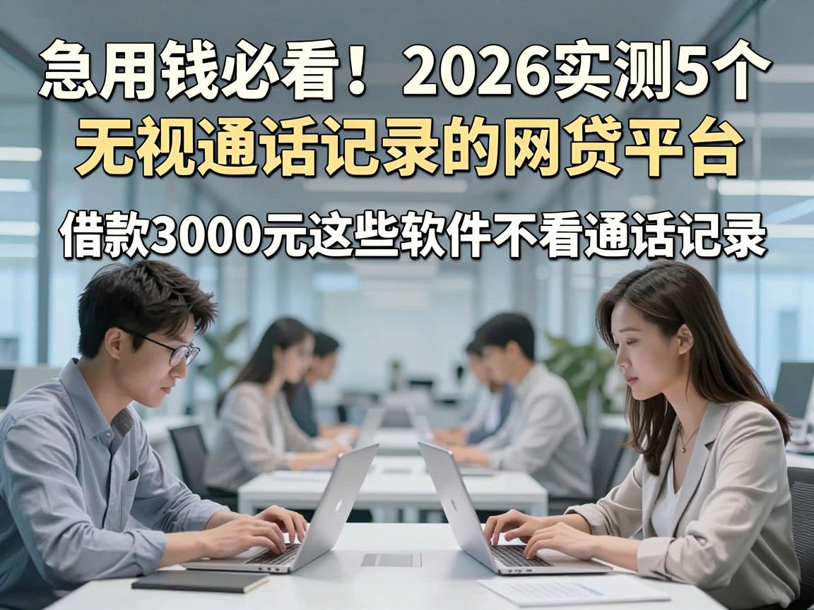 急用钱必看！2026实测5个无视通话记录的网贷平台，借款3000元这些软件不看通话记录