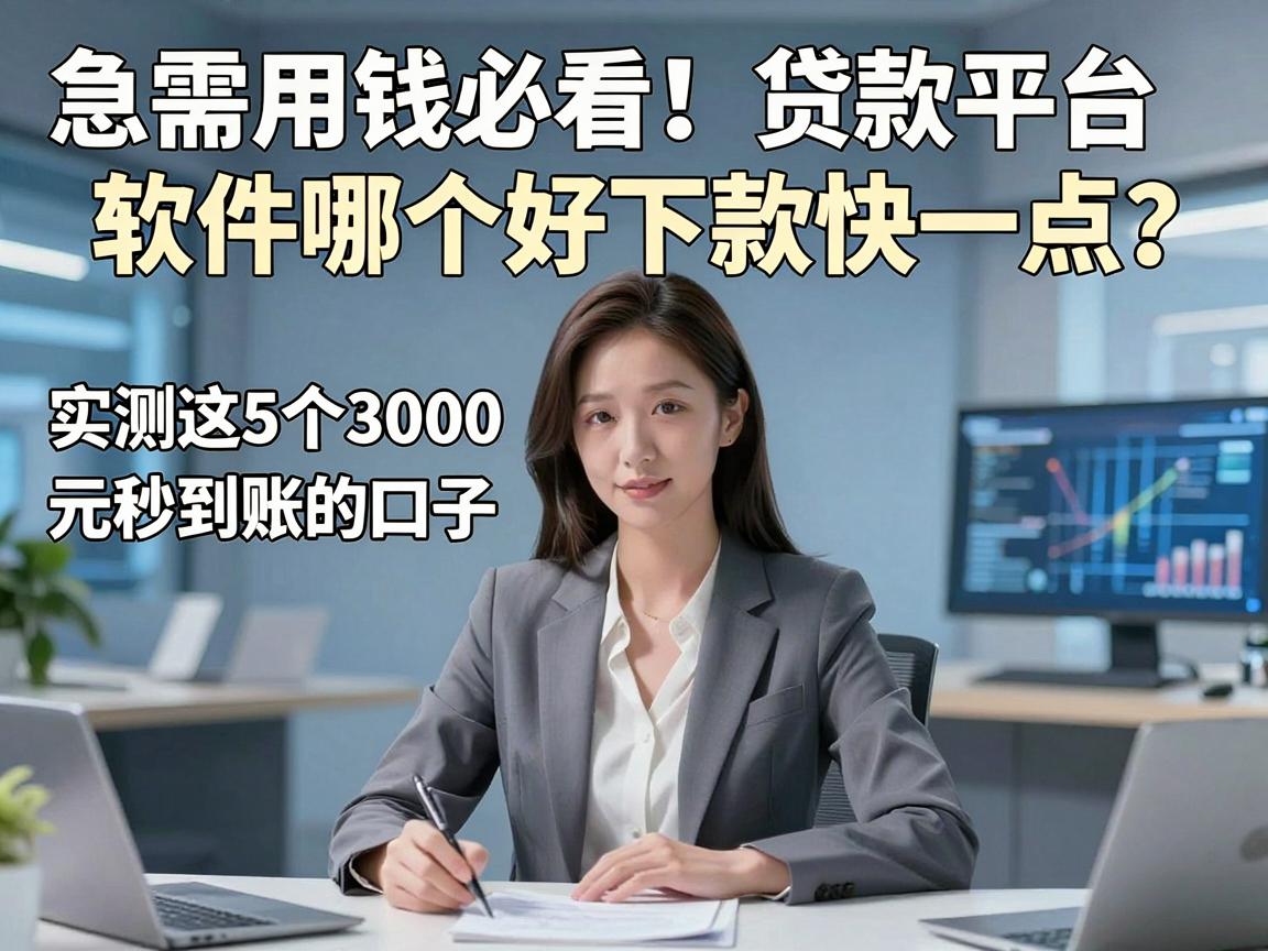 急需用钱必看！贷款平台软件哪个好下款快一点？实测这5个3000元秒到账的口子！