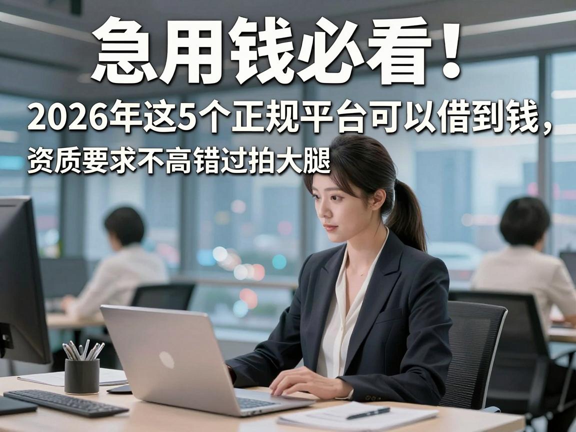 急用钱必看!2026年这5个正规平台可以借到钱,资质要求不高错过拍大腿