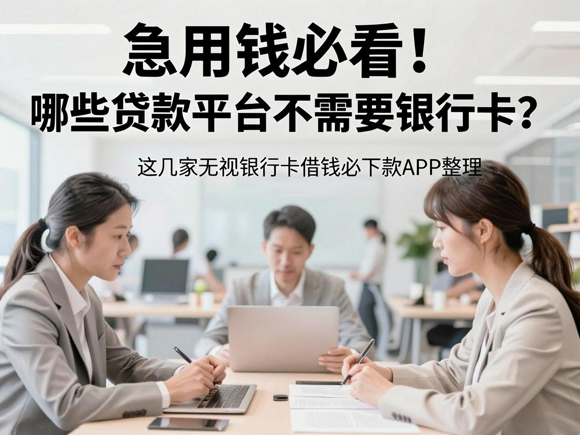 急用钱必看!哪些贷款平台不需要银行卡?这几家无视银行卡借钱必下款APP整理