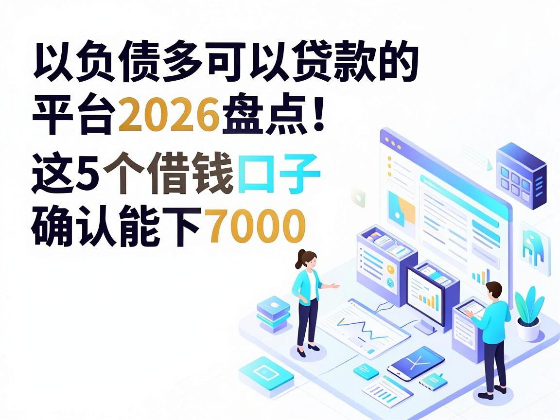 负债多可以贷款的平台2026盘点!这5个借钱口子确认能下7000