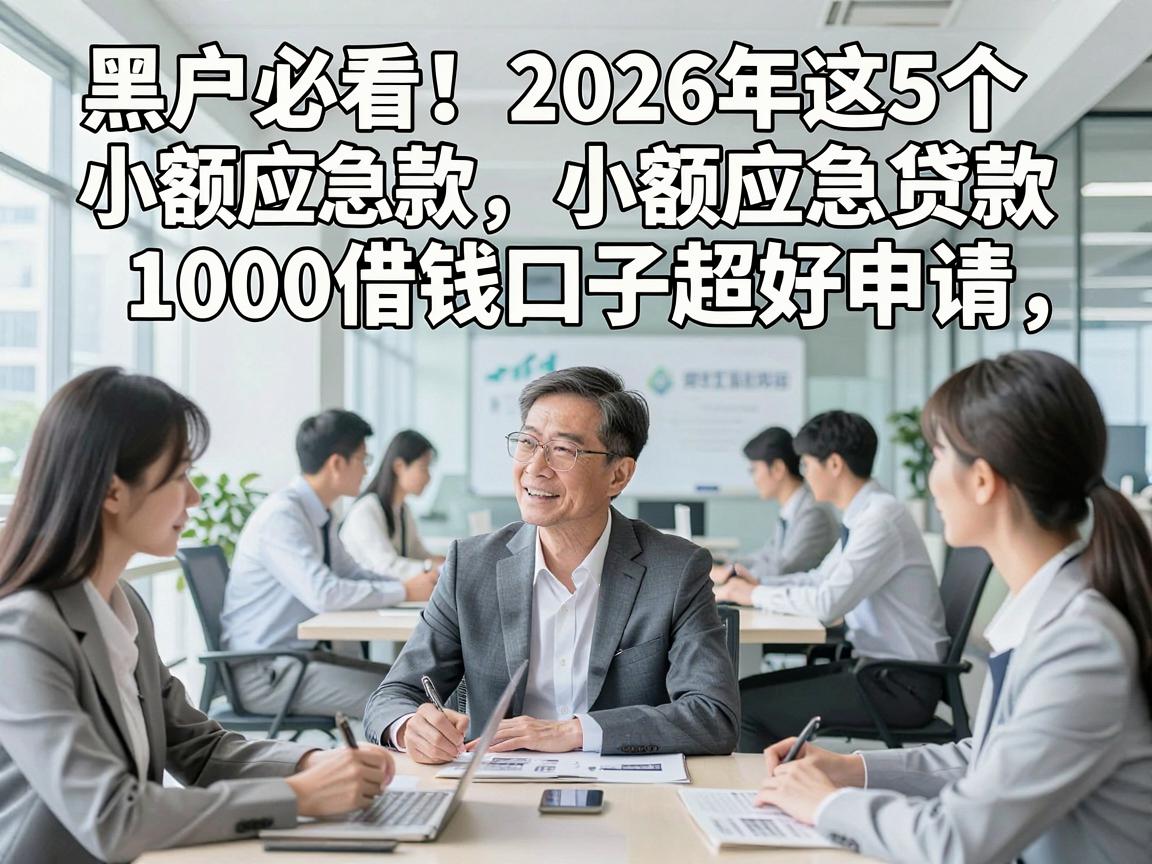 黑户必看!2026年这5个小额应急贷款1000借钱口子超好申请,亲测有效!