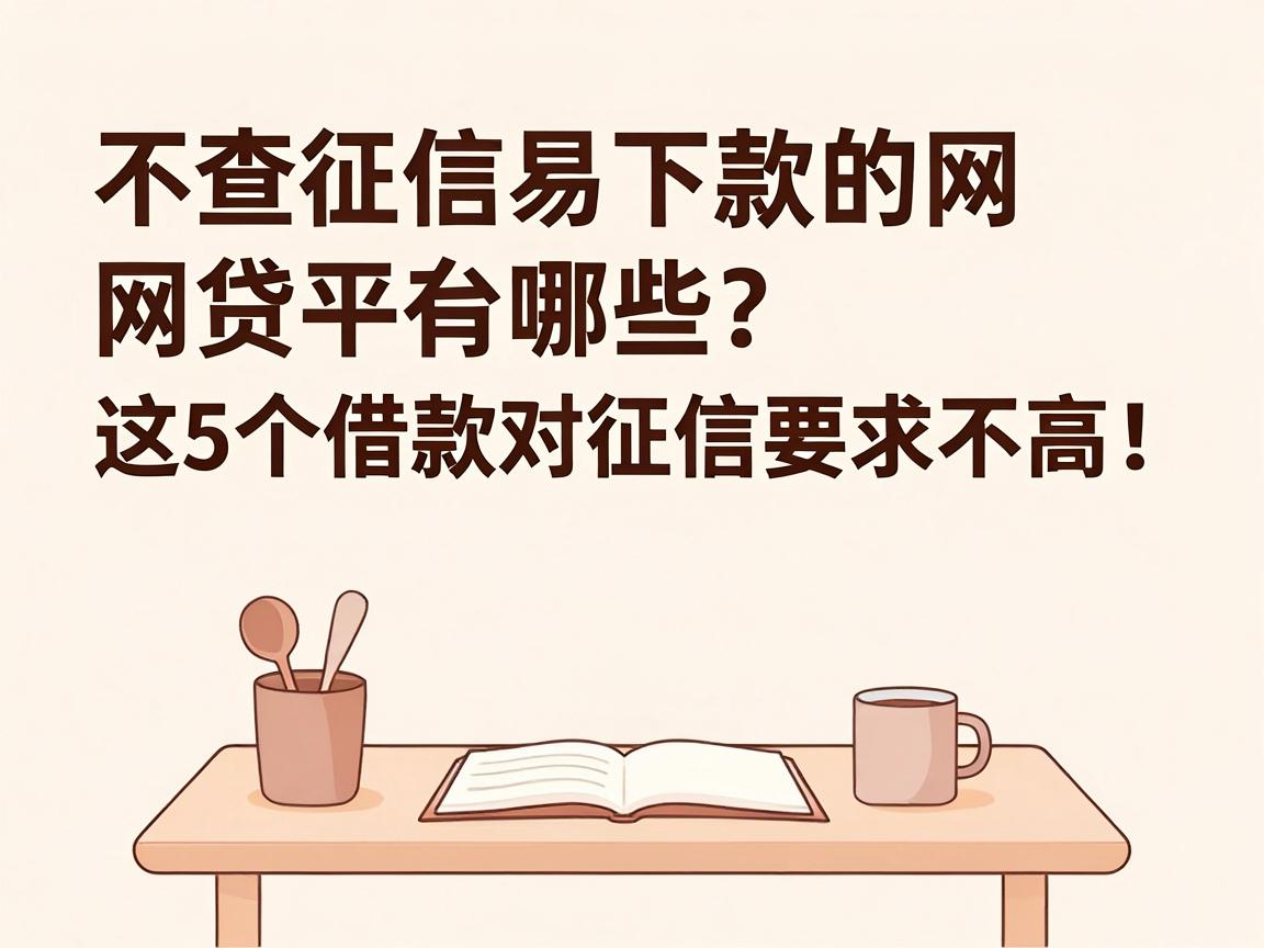 不查征信易下款的网贷平台有哪些？这5个借款对征信要求不高，500元也能轻松借！