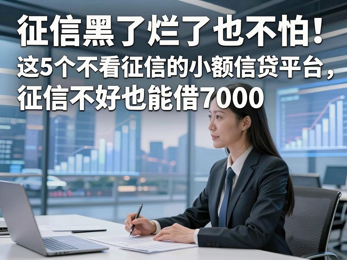 征信黑了烂了也不怕!这5个不看征信的小额信贷平台,征信不好也能借7000