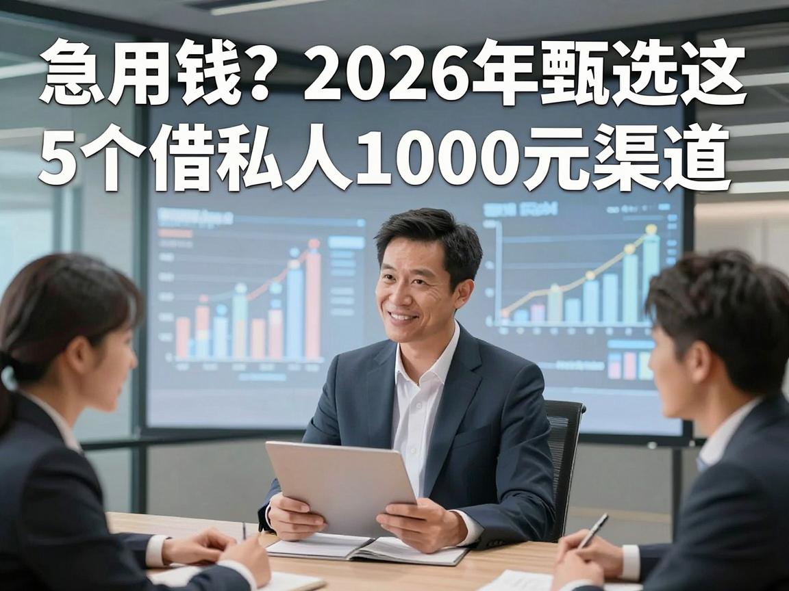 急用钱?2026年甄选这5个借私人1000元渠道,本篇为您深入规整!