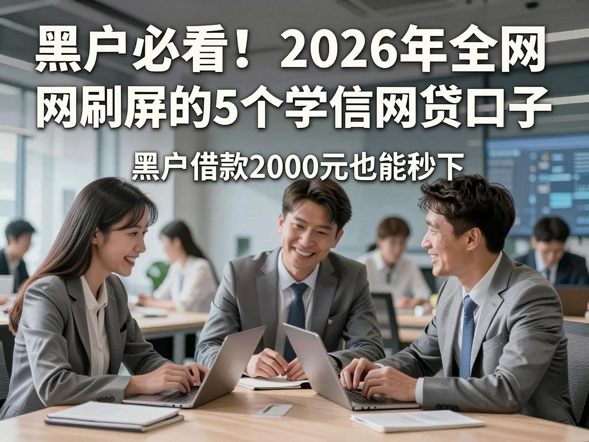 黑户必看!2026年全网刷屏的5个学信网贷口子,黑户借款2000元也能秒下