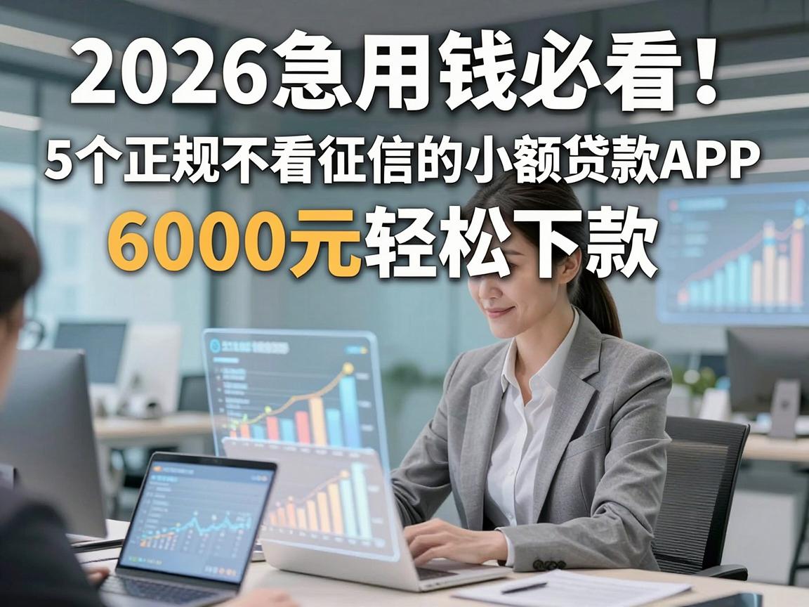 2026急用钱必看！5个正规不看征信的小额贷款APP，6000元轻松下款
