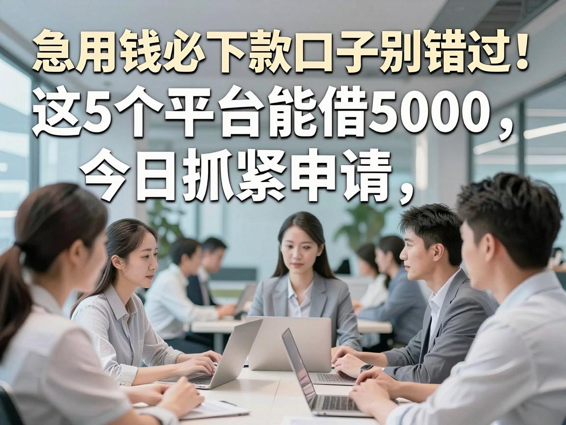 急用钱必下款口子别错过！这5个平台能借5000，今日抓紧申请