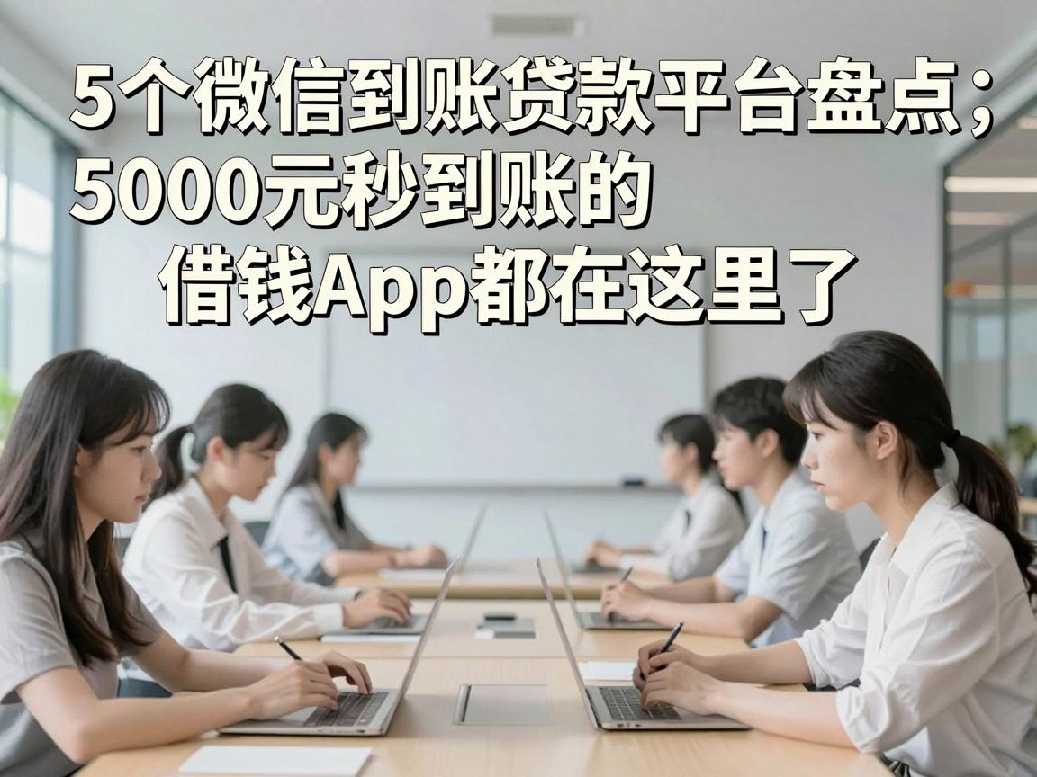 5个微信到账贷款平台盘点,5000元秒到账的借钱App都在这里了