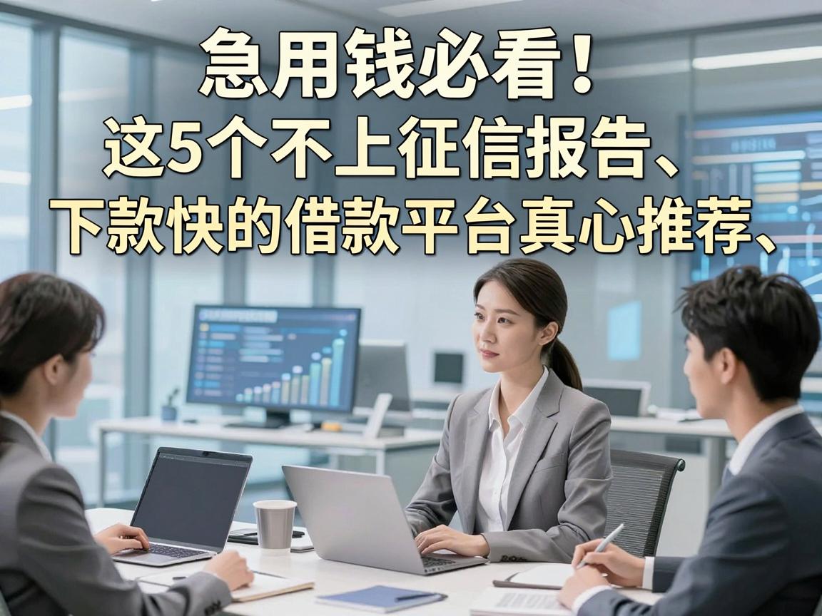急用钱必看!这5个不上征信报告、下款快的借款平台真心推荐