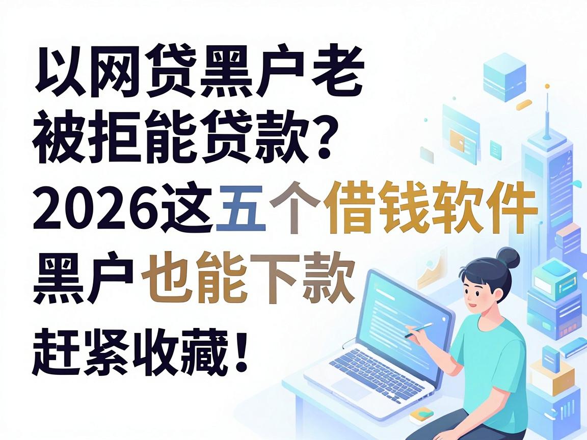 网贷黑户老被拒能贷款？2026这五个借钱软件黑户也能下款，赶紧收藏！